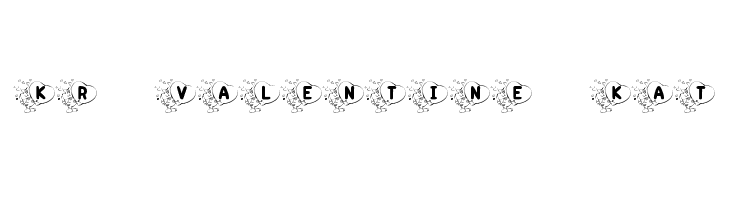KR Valentine Kat Font