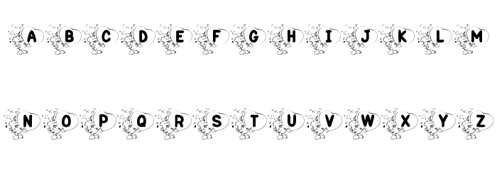KR Valentine Kat Font LOWERCASE
