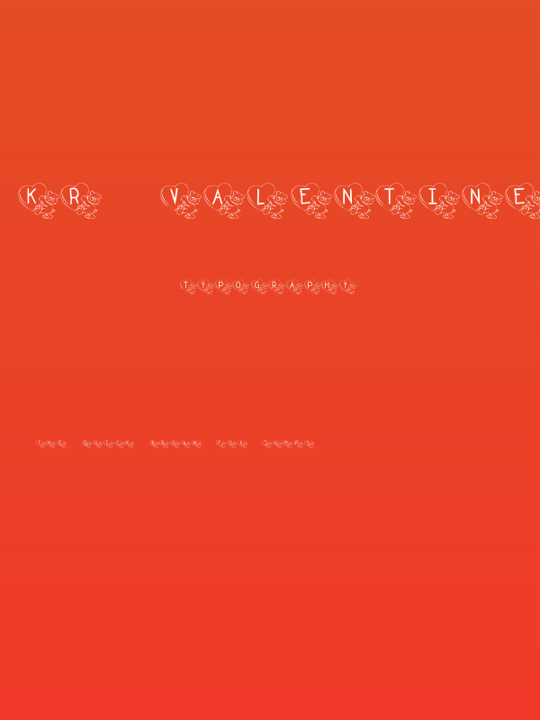 KR Valentine Teddy Poster