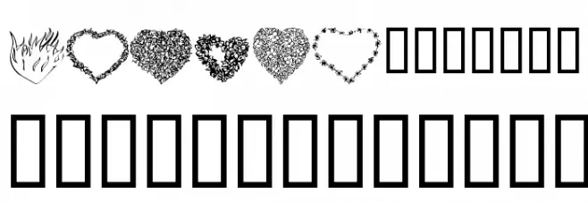 KR Valentines 2006 Eight 字体 大写