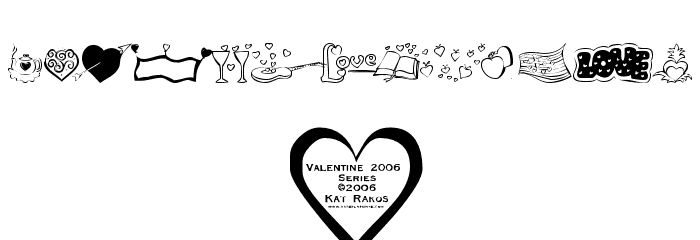 KR Valentines 2006 Five Font OTHER CHARS