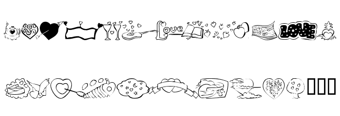 KR Valentines 2006 Five Font LOWERCASE
