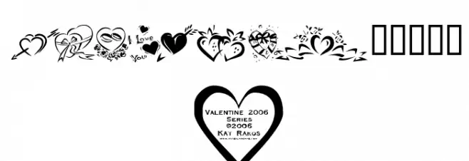 KR Valentines 2006 Four Font OTHER CHARS
