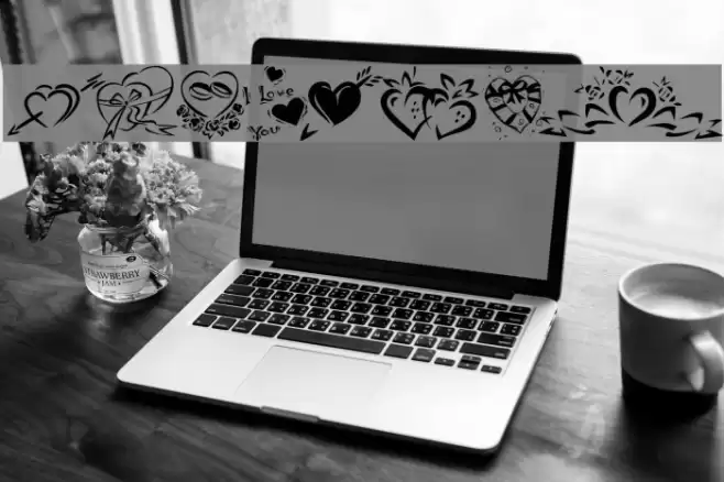 KR Valentines 2006 Four Font examples