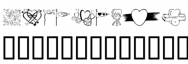 KR Valentines 2006 Nine 字体 大写
