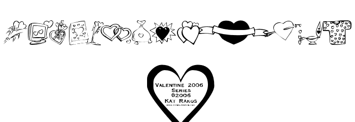 KR Valentines 2006 Ten Font OTHER CHARS