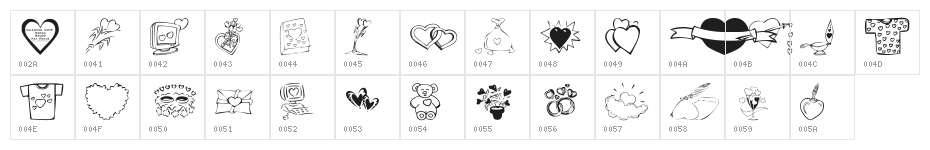 KR Valentines 2006 Ten Character Map