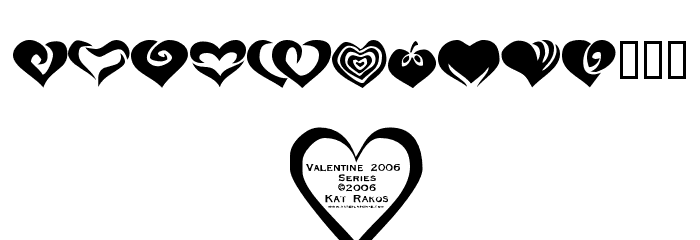 KR Valentines 2006 Two Caratteri ALTRI CARATTERI