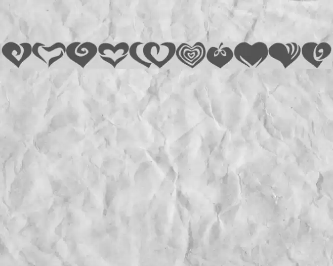 KR Valentines 2006 Two Font examples