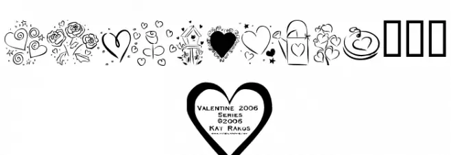 KR Valentines 2006 Font OTHER CHARS