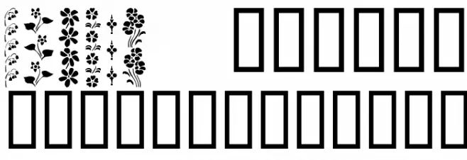 KR Vertical Flair Font OTHER CHARS