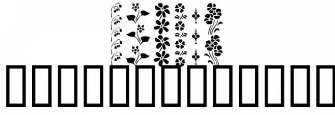 KR Vertical Flair Font Litere mari