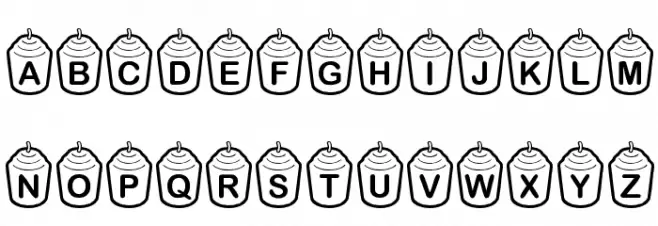KR Votive Font UPPERCASE