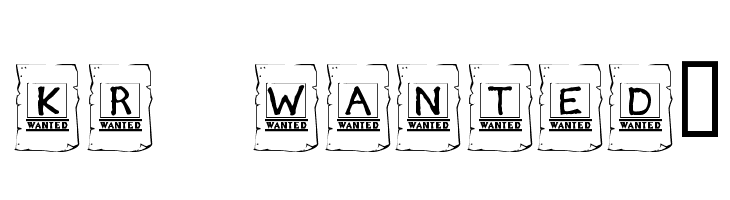 KR Wanted! Font