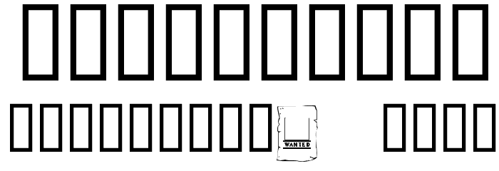 KR Wanted! Font OTHER CHARS