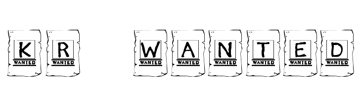KR Wanted! Font