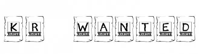KR Wanted!  フリーフォントのダウンロード