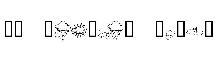 KR Weather Dings  Free Fonts Download