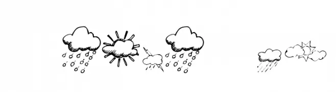 KR Weather Dings  नि: शुल्क फ़ॉन्ट्स डाउनलोड