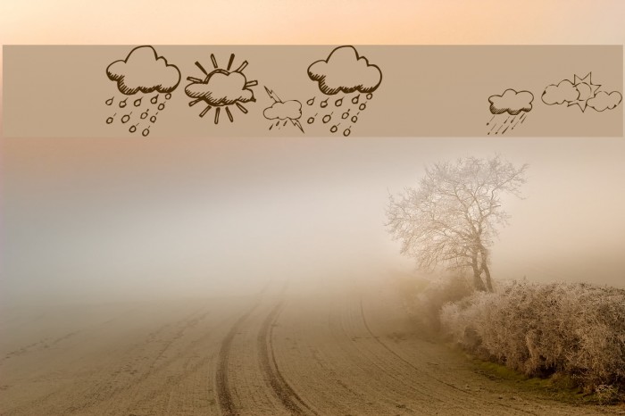KR Weather Dings Font examples