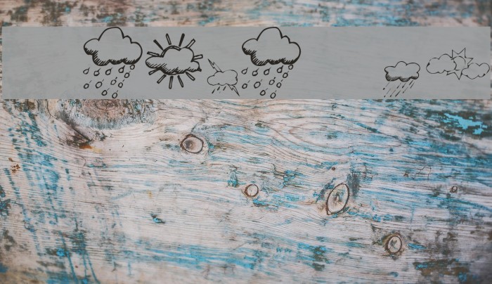 KR Weather Dings Font examples