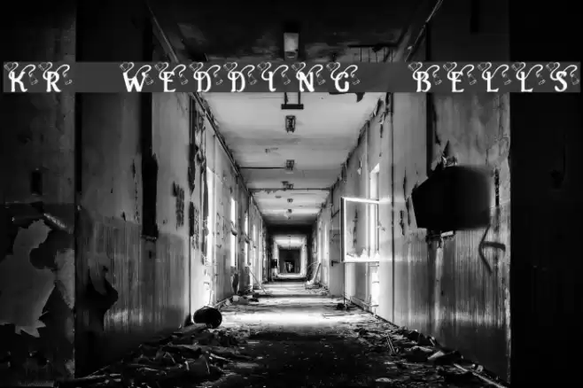 KR Wedding Bells Font examples