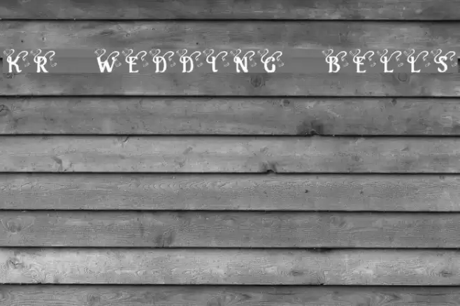 KR Wedding Bells Font examples