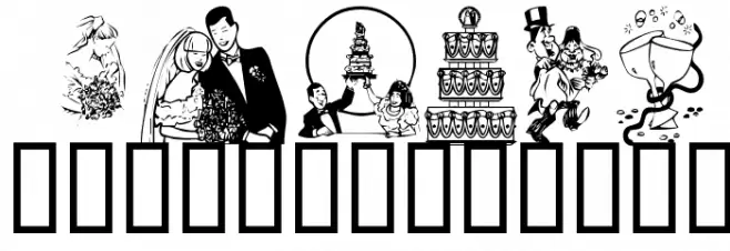 KR Wedding Caratteri MINUSCOLO