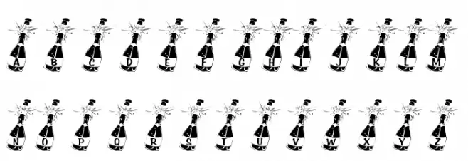 KR Welcome 2003 Font LOWERCASE