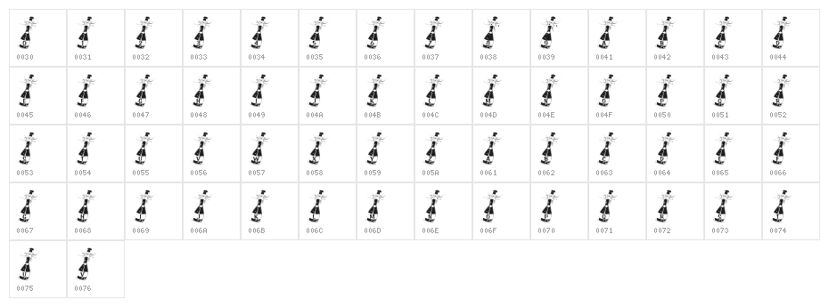 KR Welcome 2003 Character Map