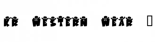KR Western Wear 1  les polices de caractères gratuit tlcharger