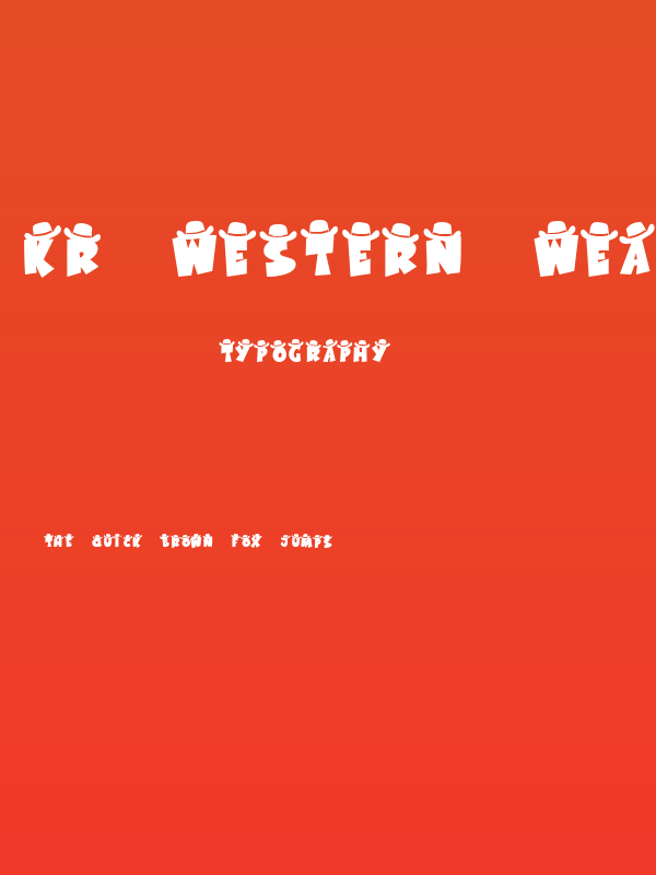 KR Western Wear 1 Poster