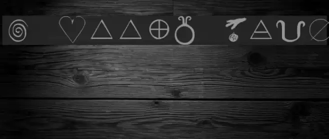 KR Wiccan Symbols Font examples
