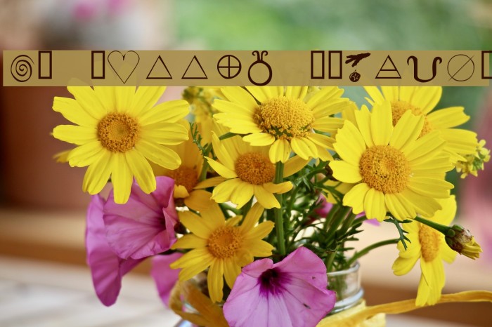 KR Wiccan Symbols Font examples