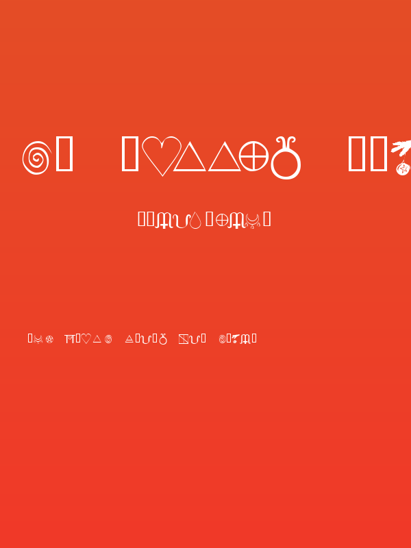 KR Wiccan Symbols Poster