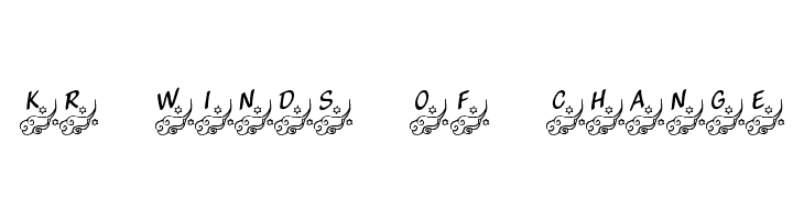 KR Winds Of Change Font