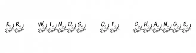 KR Winds Of Change  Free Fonts Download