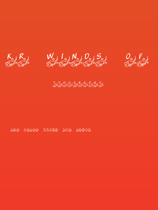 KR Winds Of Change Poster