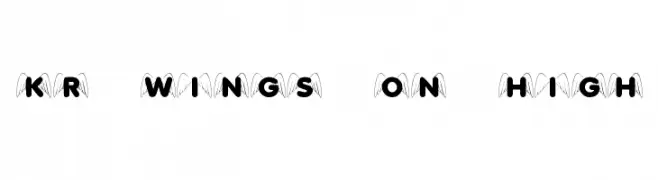 KR Wings On High  Frei Schriftart Herunterladen