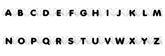 KR Wings On High Font LOWERCASE