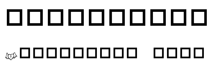 KR Wings of Love Font OTHER CHARS