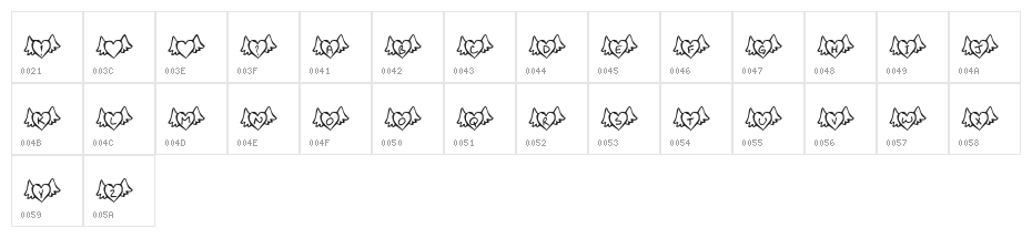 KR Wings of Love Character Map