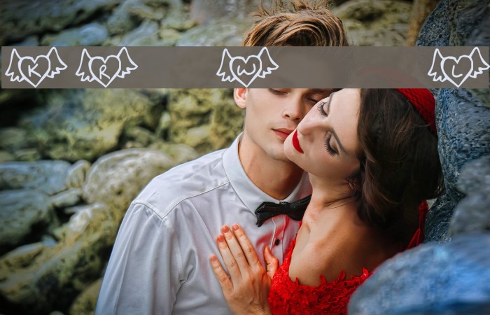 KR Wings of Love Font examples
