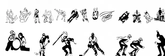 KR Winter Sports Caratteri MINUSCOLO