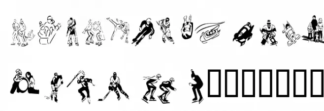 KR Winter Sports फ़ॉन्ट लोअरकेस