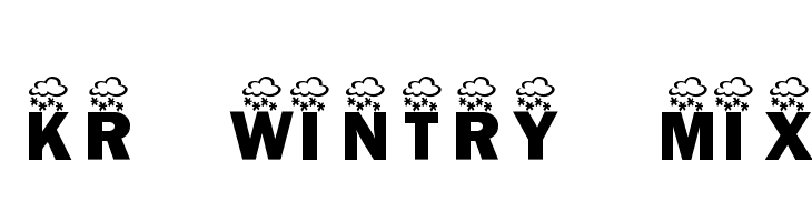 KR Wintry Mix  font caratteri gratis