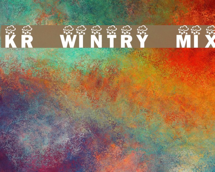 KR Wintry Mix Font examples