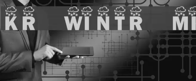 KR Wintry Mix フォント examples