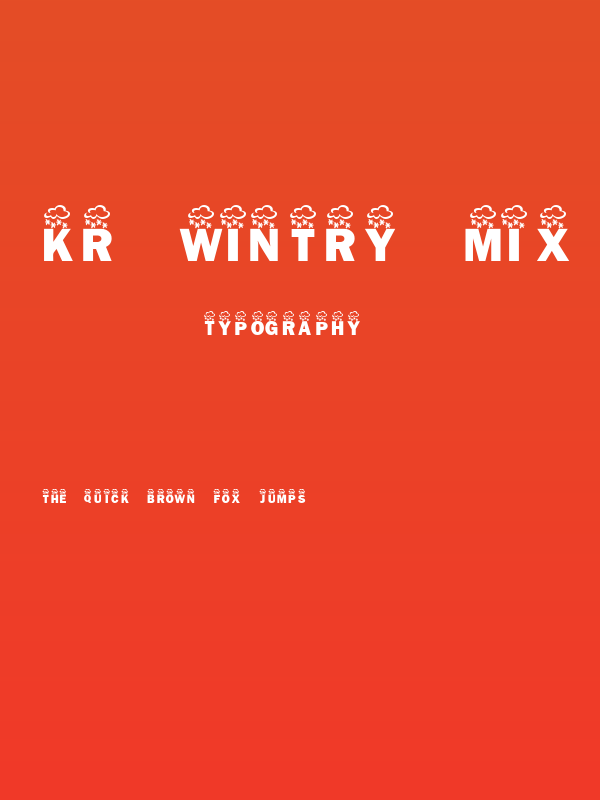 KR Wintry Mix Poster