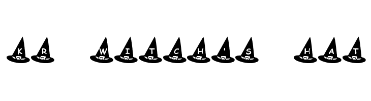 KR Witch's Hat Font